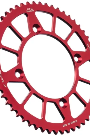 JT SPROCKETS - REAR RACELITE ALU 55T RED - Sprockets - 420 Plaats Bestelling